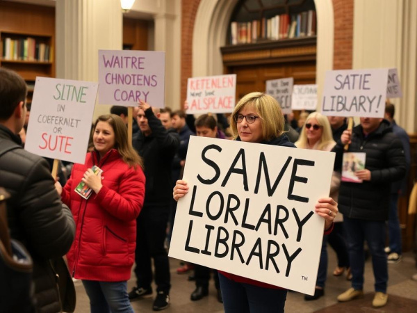 Local Community Rallies to Save Longstanding Public Library Amid Budget Cuts